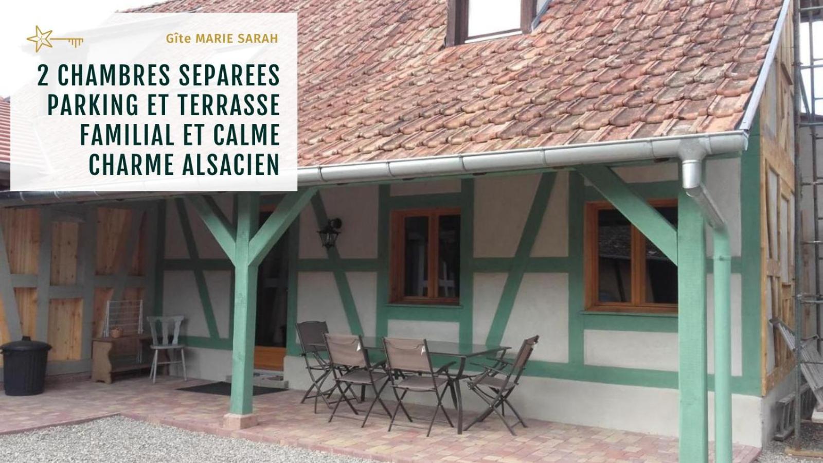 Gite Chez Marie-Sarah Petite Maison Calme Parking Ebersheim Экстерьер фото